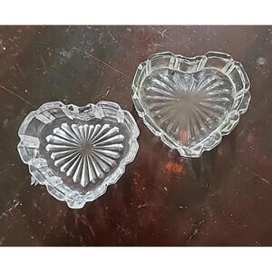 Clear Cut Glass Crystal Jewelry Heart Shaped Trinket Box Kristal Zajecar 24% Led